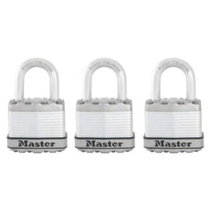 Sada 3 ks titánových visiacich zámkov M1EURTRI - Master Lock Excell - 45mm