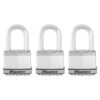 Sada 3 ks titánových visiacich zámkov M5EURTRILF - Master Lock Excell - 50mm