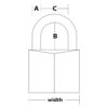 SET Visiaci zámok Master Lock z pevného hliníka 3430EURDSPO - 30mm (1balenie / 6ks) - Image 3