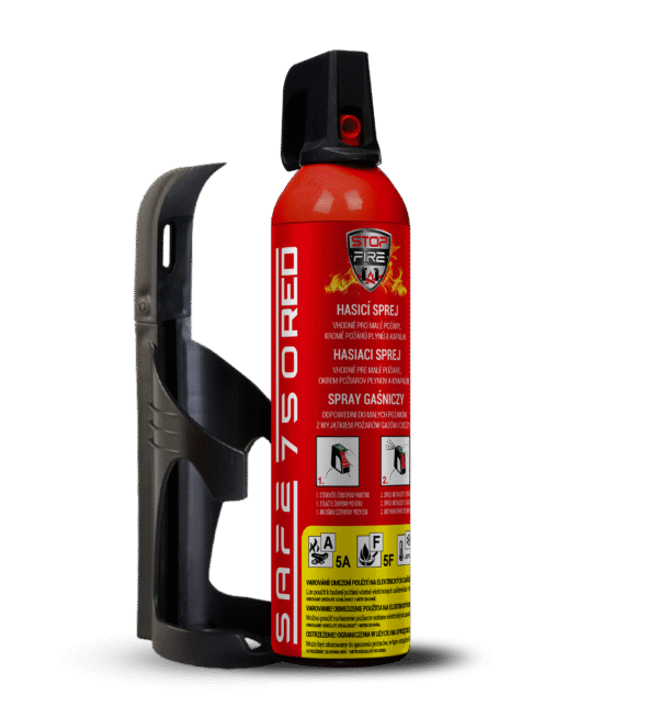 SET Hasiaci sprej SAFE 750 RED + držiak SAFE 75C