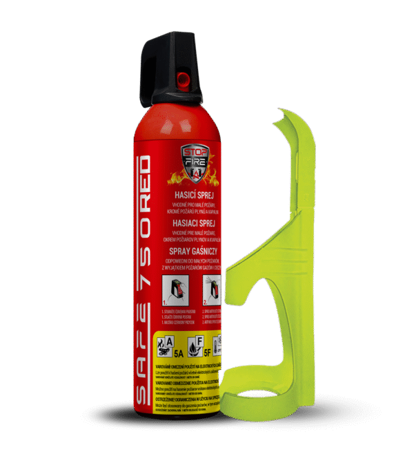 SET Hasiaci sprej SAFE 750 RED + držiak SAFE 75F
