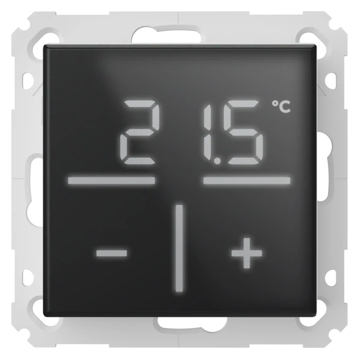 Homematic IP Sklenený nástenný termostat so senzorom CO2, čierny - HmIP-WGTC-A 1 Homematic IP Sklenený nástenný termostat so senzorom CO2