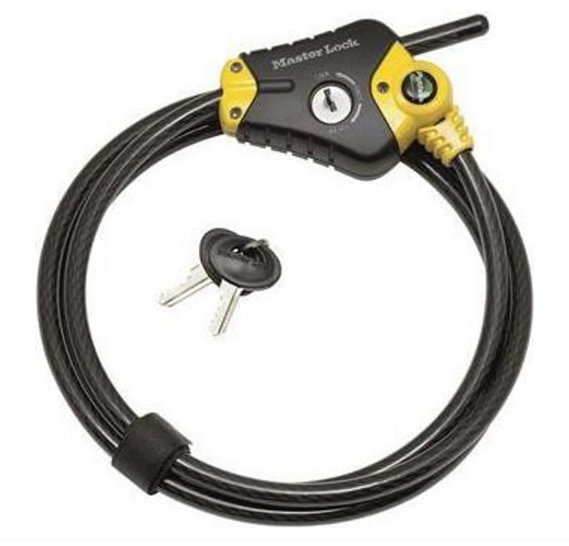 Skracovací lanový zámok Master Lock Python 8433EURD - 10mm 3 Skracovací lanový zámok Master Lock Python 8433EURD - 10mm – Obrázok 3