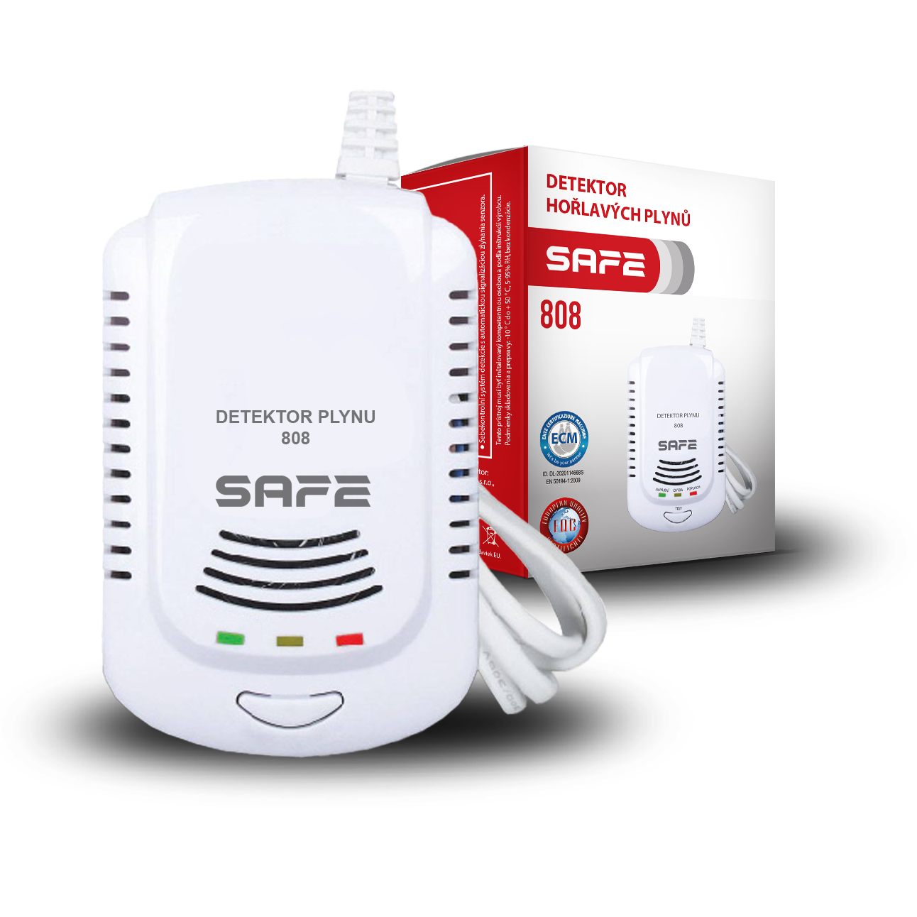 Detektor horľavých a výbušných plynov SAFE-808 (zemný plyn) 1 Detektor horľavých a výbušných plynov SAFE-808 (zemný plyn)