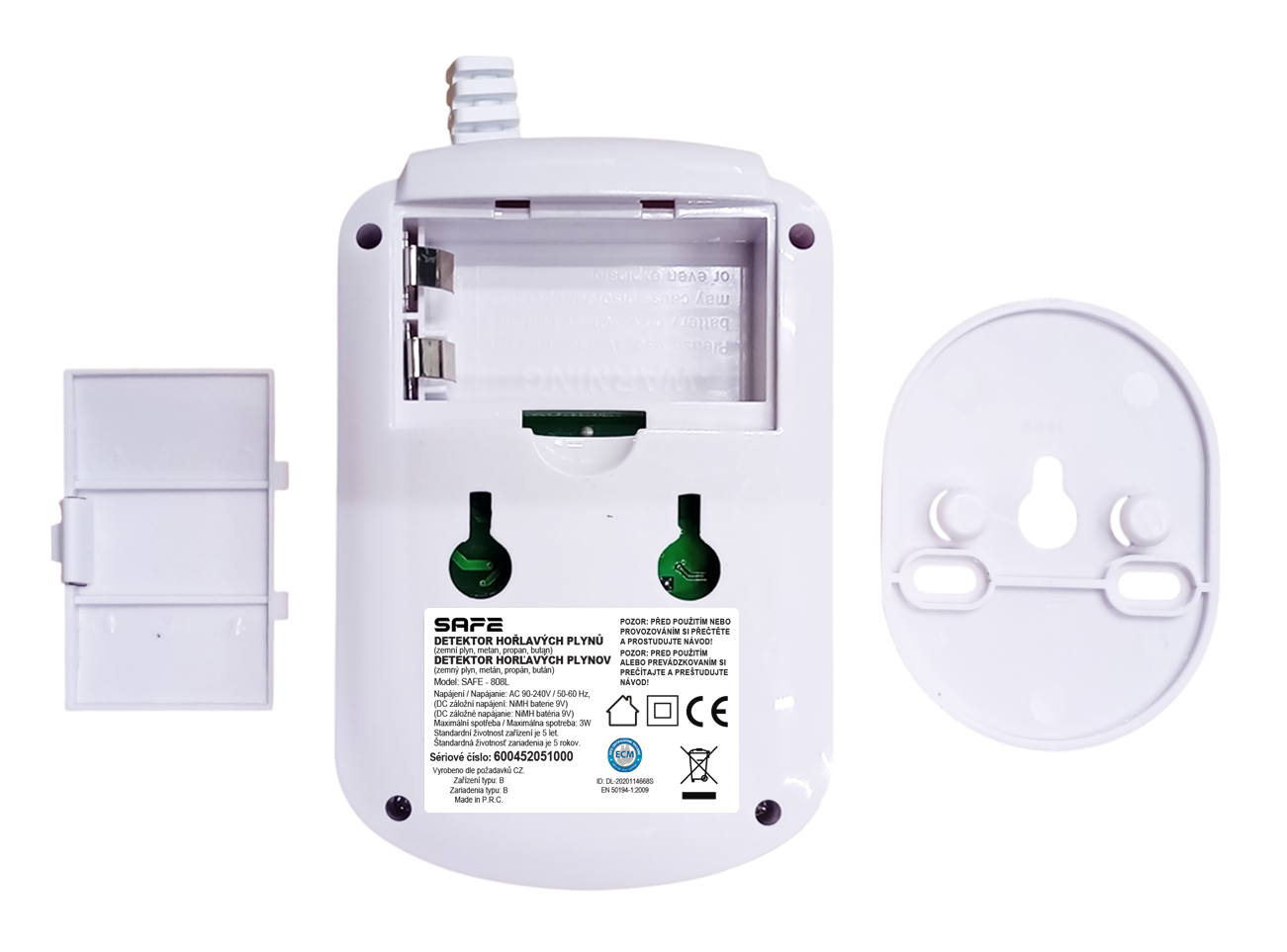 Detektor horľavých a výbušných plynov SAFE-808L (zemný plyn) 5 Detektor horľavých a výbušných plynov SAFE-808L (zemný plyn) – Obrázok 5