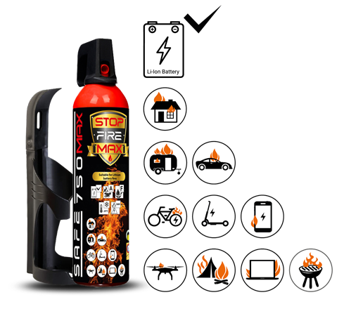 SET Hasicí sprej SAFE 750 MAX + držák SAFE 75C