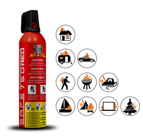 Hasicí sprej SAFE 750 RED