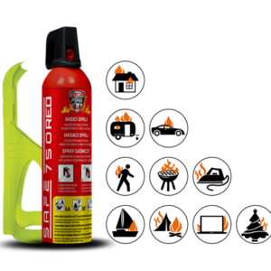 SET Hasiaci sprej SAFE 750 RED + držiak SAFE 75F