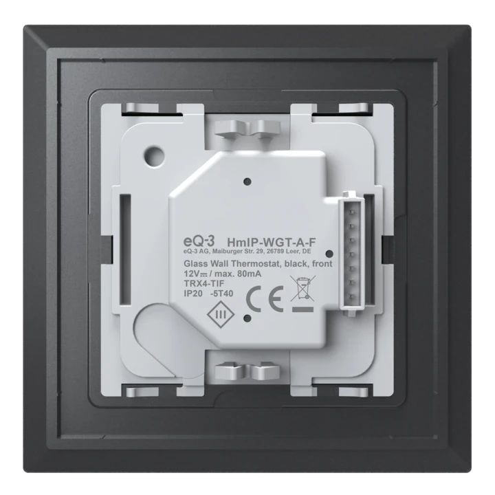 Homematic IP Sklenený nástenný termostat so senzorom CO2, čierny - HmIP-WGTC-A – Obrázok 5