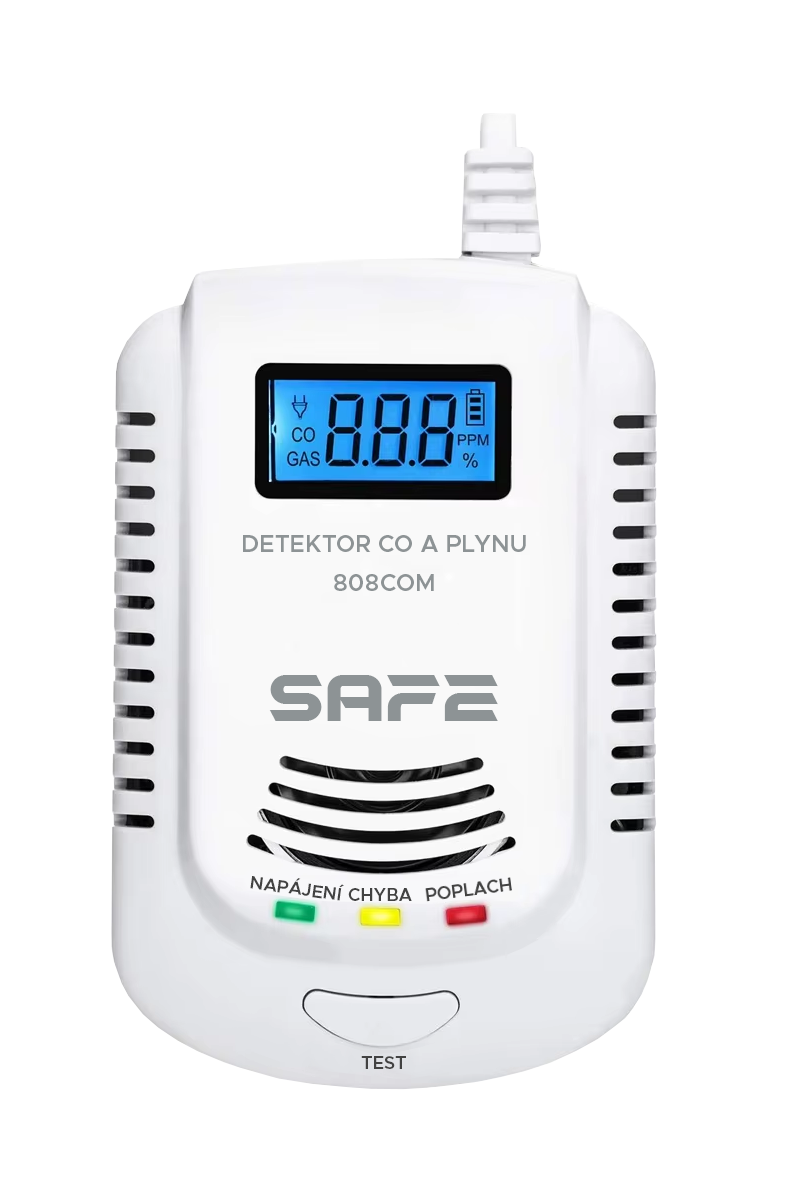 horľavých a výbušných plynov SAFE-808 COM (zemný plyn)+batéria