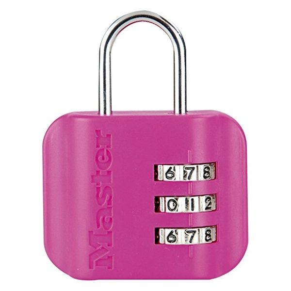 Visiaci zámok pre batožinu 4670EURDCOL - Master Lock - ružový