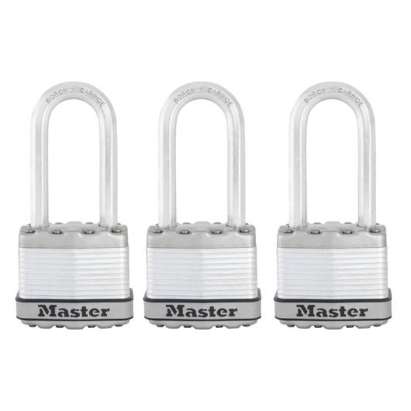 Sada 3 ks titánových visiacich zámkov M1EURTRILH - Master Lock Excell - 45mm