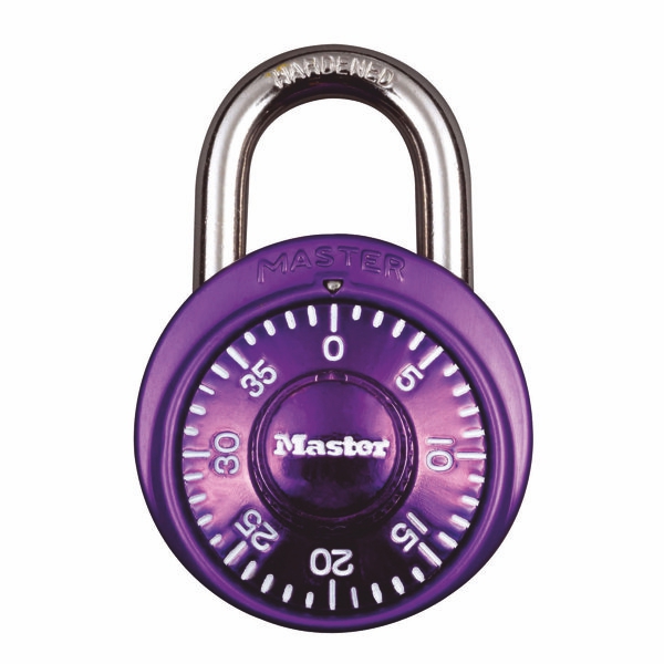 Kombinačný visiaci zámok 1533EURD - Master Lock - fialový - 38mm