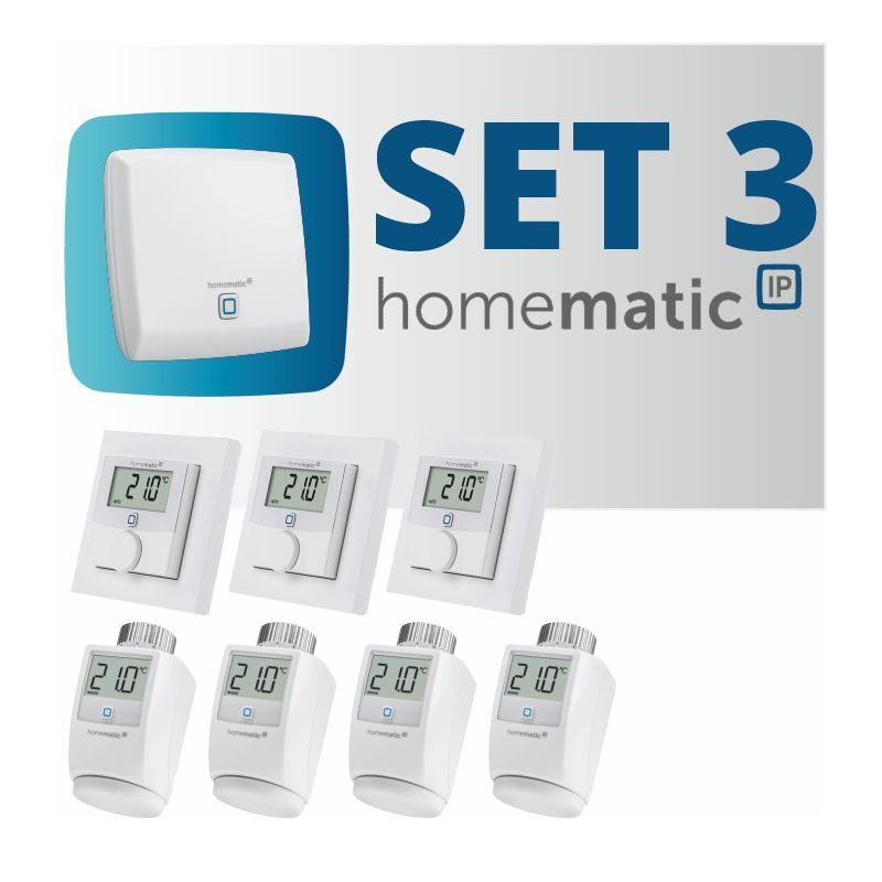 HmIP-SET3 Súprava vykurovania Homematic IP (byt 3+1)