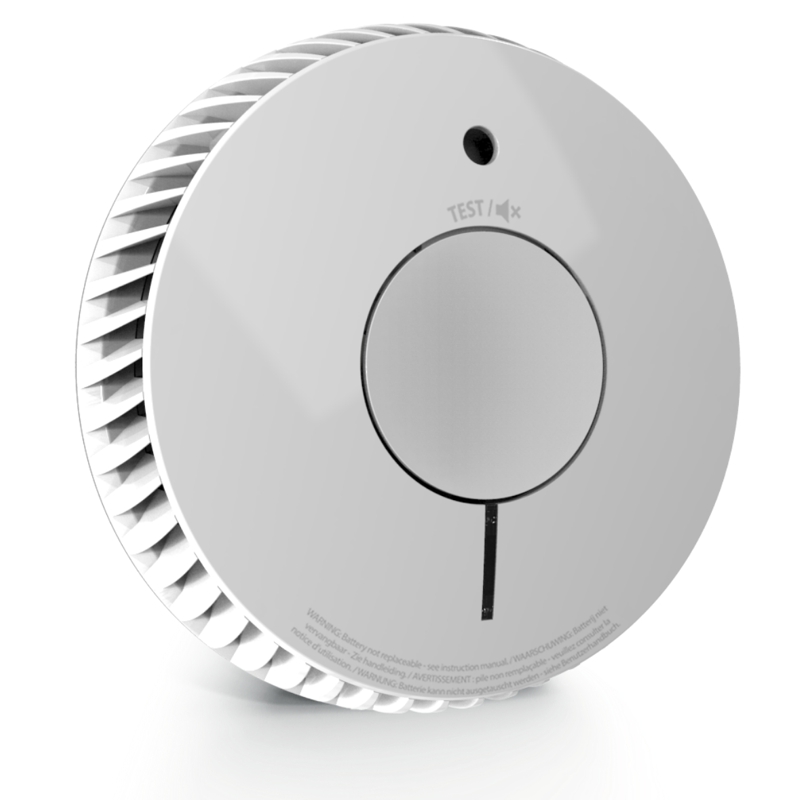 Optický hlásič požiaru FireAngel FA6120 s integrovanou batériou na 10 rokov prevádzky