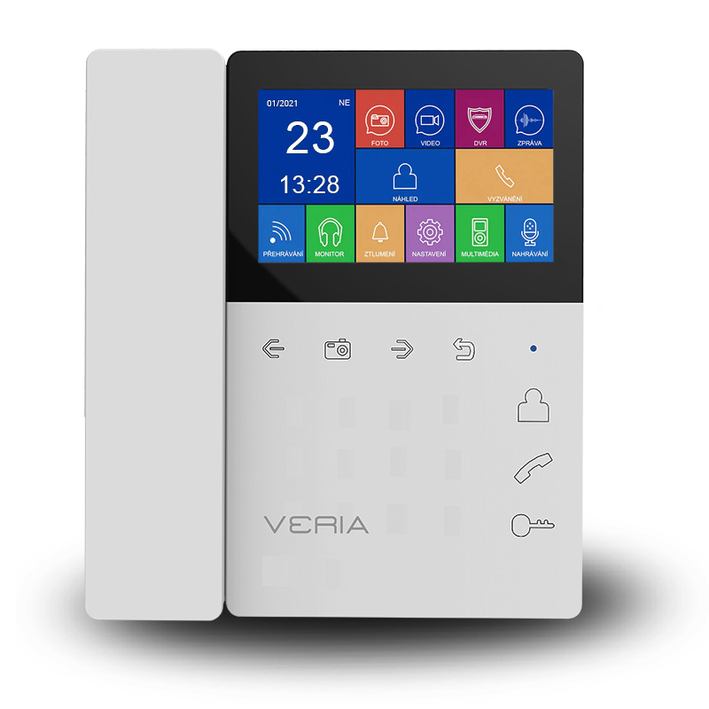 SET Videotelefón VERIA 7043B biely + vstupná stanica VERIA 230 – Obrázok 4