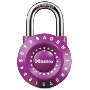 Kombinační visací zámek 1590EURDCOL - Master Lock - fialový
