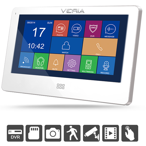 LCD monitor videotelefónu VERIA 7077B biely