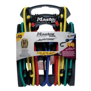 Súprava 10 ks upínacie gumy s háčikmi Master Lock 3043EURDAT