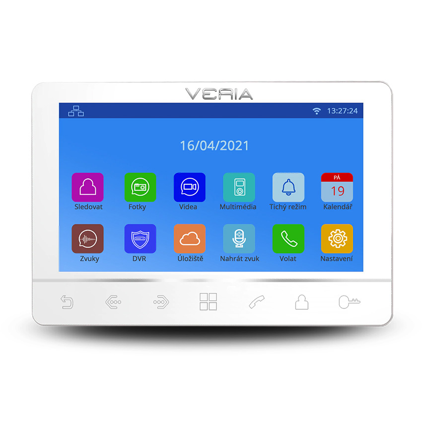 ZOSTAVA Videotelefón VERIA 8276B biely + vstupná stanica VERIA 831 systém VERIA 2-WIRE – Obrázok 2