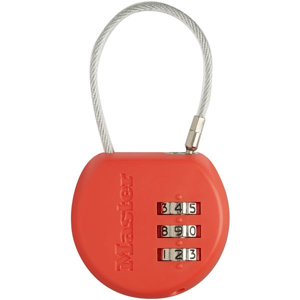 Visiaci zámok pre batožinu 4671EURDCOL - Master Lock - oranžový – Obrázok 2