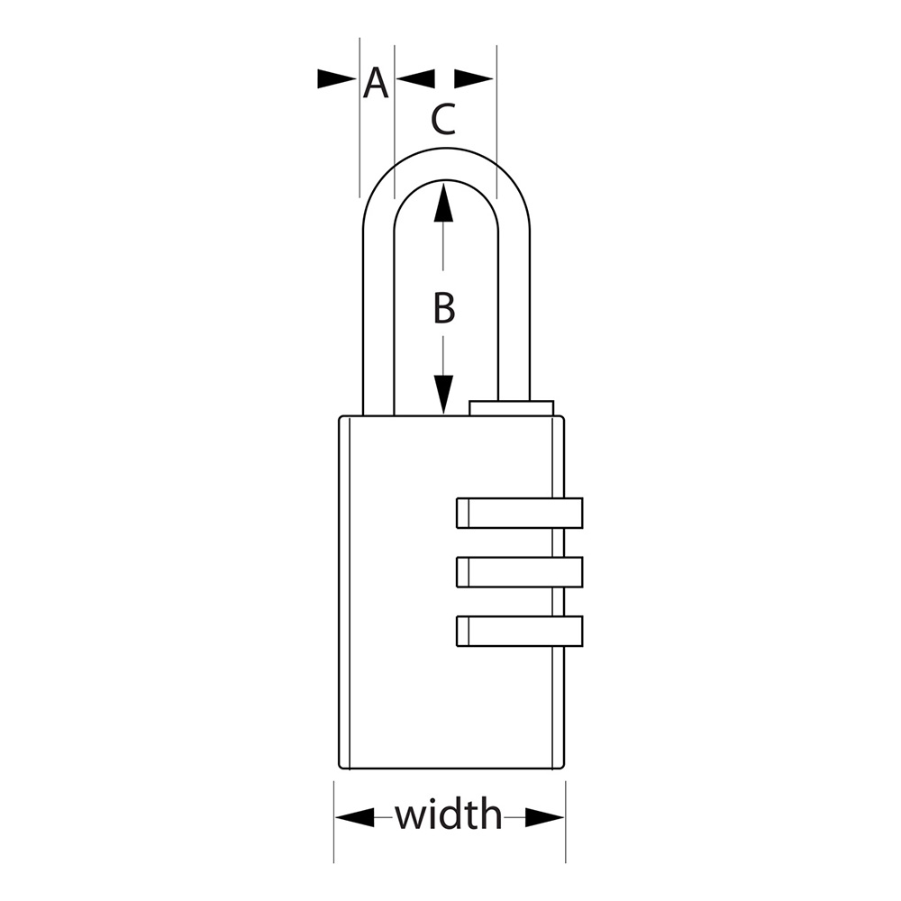Kombinačný visiaci zámok Master Lock 1509EURDCAMO - 30mm – Obrázok 5