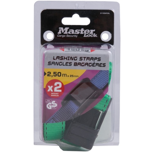 Set 2 ks upínacie popruhy Master Lock 3110EURDATCOL - modrý - 250cm – Obrázok 3