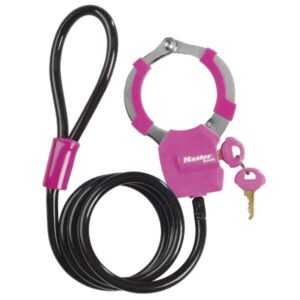 Bezpečnostné putá na bicykel Master Lock 8275EURDPRO - ružove