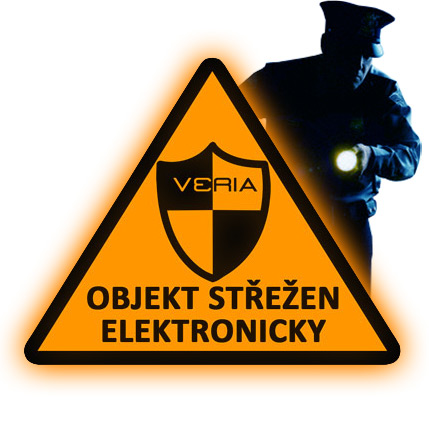 Reflexná výstražná samolepka - strážené elektronicky