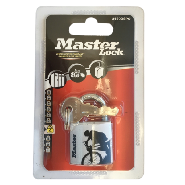 Visiaci zámok Master Lock z pevného hliníka 3430EURDSPO_bike - 30mm – Obrázok 3