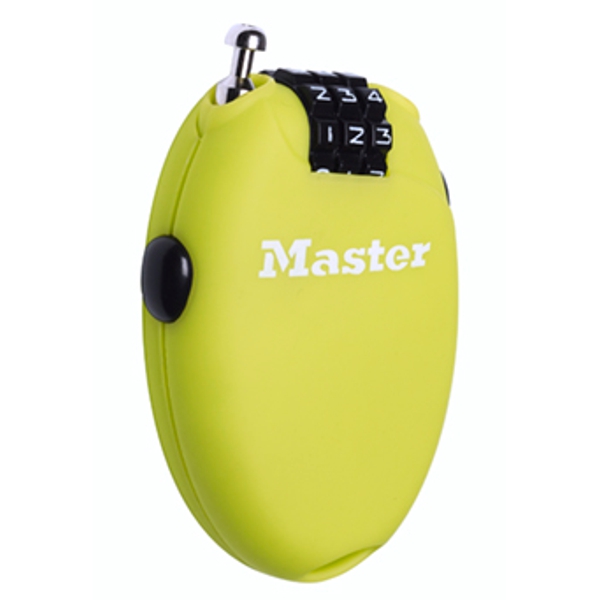 Zaťahovací káblový zámok 4603EURD Master Lock - zelený – Obrázok 2