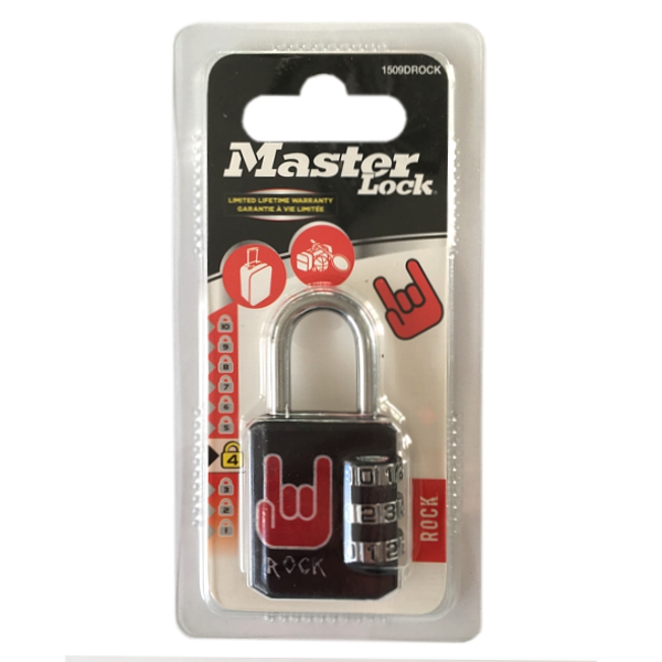 Kombinačný visiaci zámok Master Lock 1509EURDROCK - 30mm – Obrázok 4