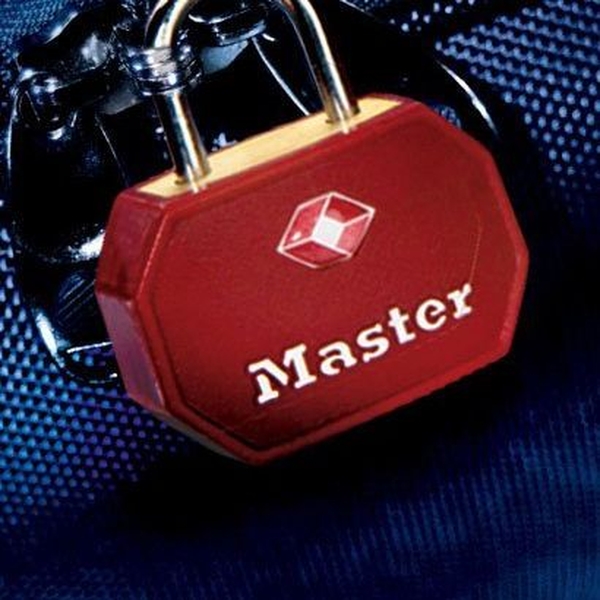 Set 2 ks visiacich zámkov Master Lock TSA 4681EURTBLR - červený – Obrázok 5